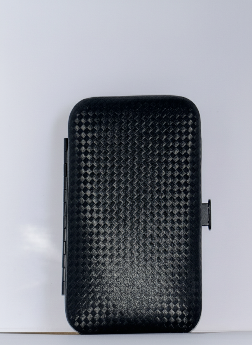 Schwarzes Nagelknipser-Set, Herren-Nagelknipser aus Edelstahl